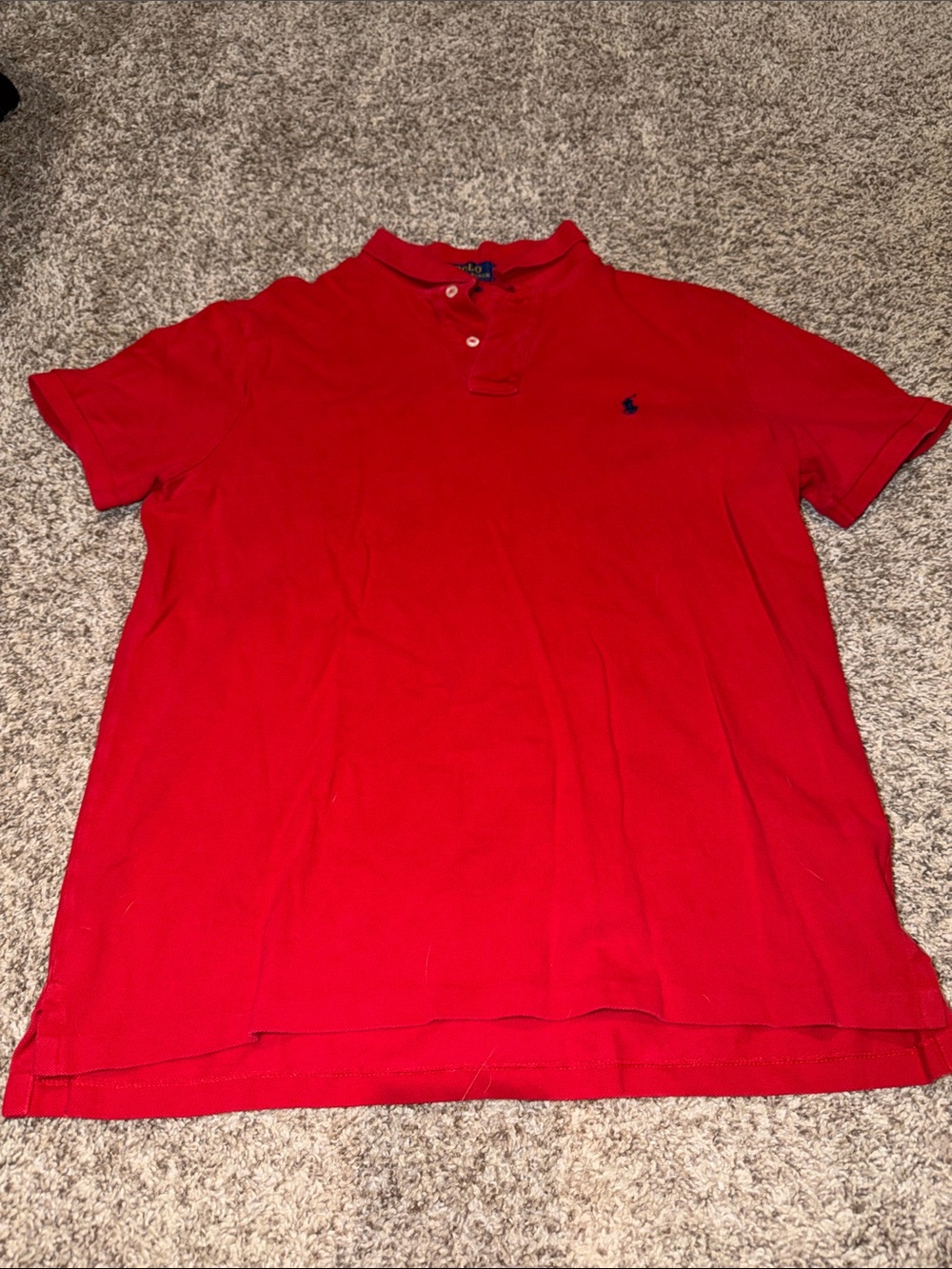 Polo by Ralph Lauren Men's Red Short Sleeve Polo
